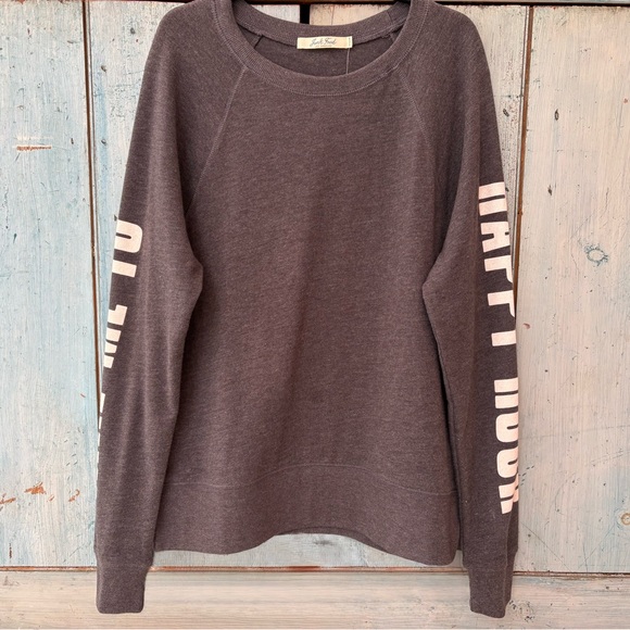 “Take Me To Happy Hour” Gray Knit Top by Junk Food Los Angeles - Picture 12 of 15